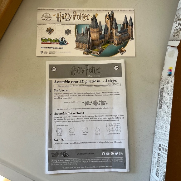 Harry Potter Diagon Alley Wrebbit 3D Puzzle - Picture 4 of 4